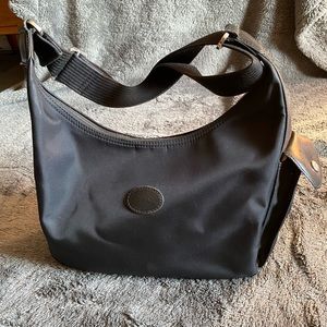 Longchamp Hobo nylon bag black